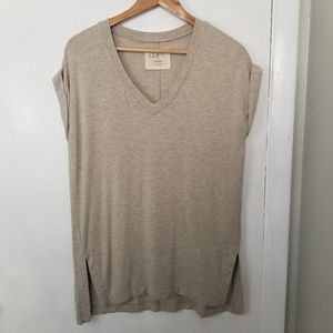 LOFT beige oversized top size S -C3
